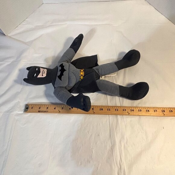 Batman Grey Knight Plush Superhero Toy 14" Gray & Black With Cape Northwest 2017 - Picture 3 of 10
